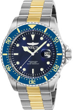Invicta Men s Pro Diver 25716 Silver/Gold Blue Stainless Steel 43mm