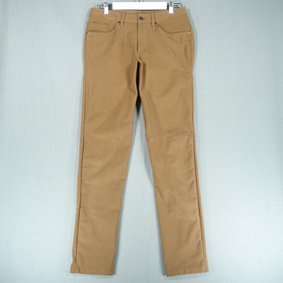 Lululemon Hose Herren 32x32 braun ABC Pants Slim Fit Warpstreme Zip Fly Freizeit