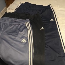 3 pair Mens Adidas Pants Joggers 3 Stripe