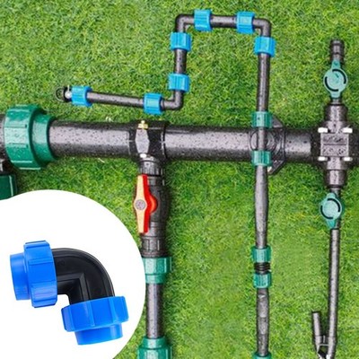 20 mm und 25 mm kompatible PP 90 Grad Gewindekupplung für Sanitärschlauch