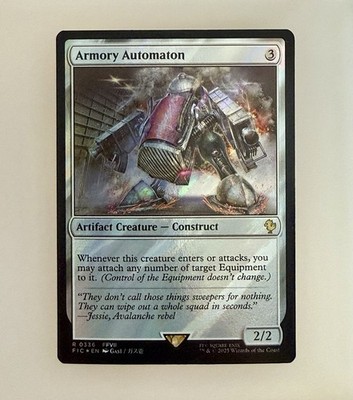 MTG: Armory Automaton (Surge Foil) Commander: Final Fantasy Foil NM