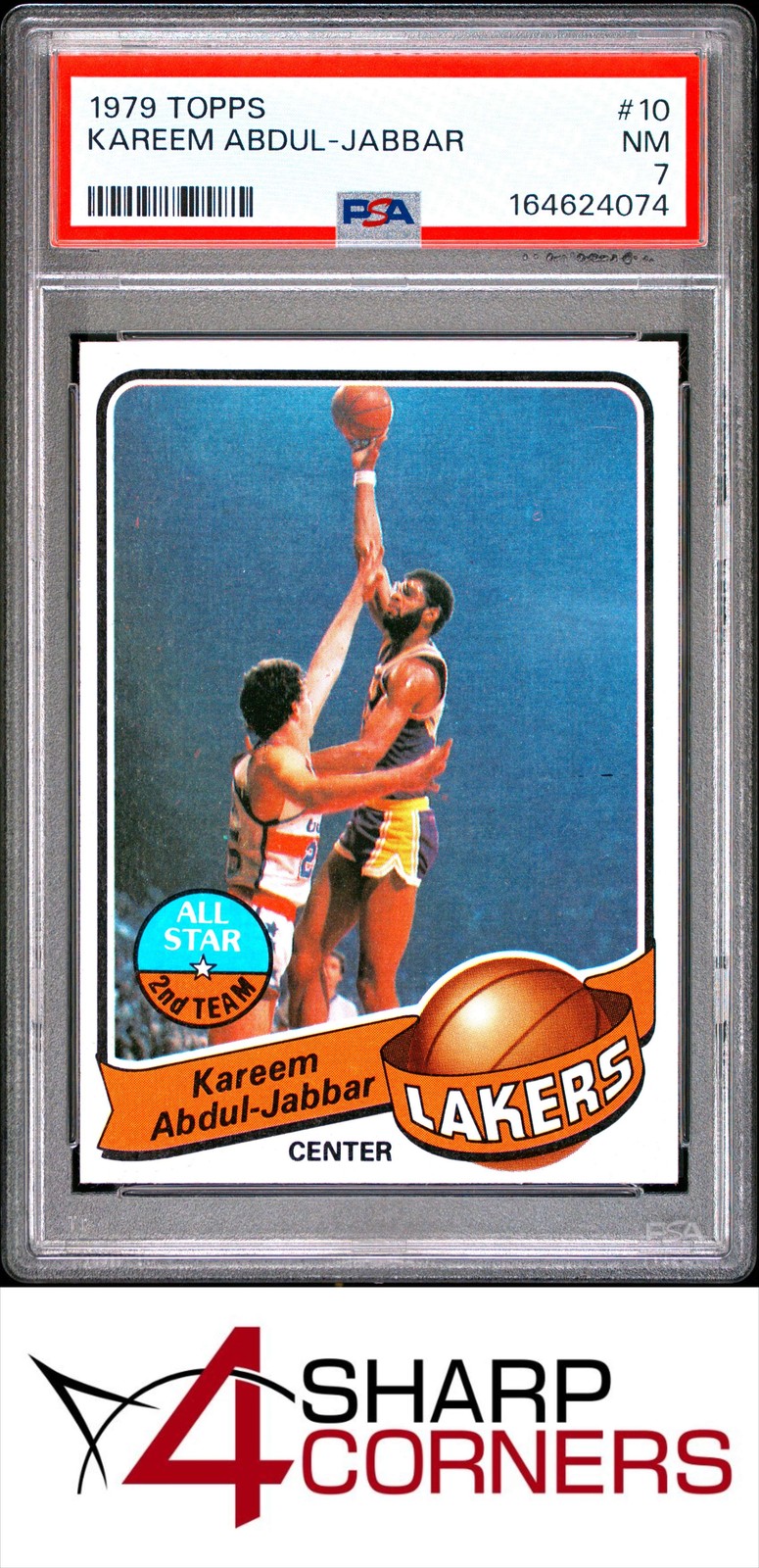 1979 TOPPS #10 KAREEM ABDUL-JABBAR LAKERS HOF PSA 7