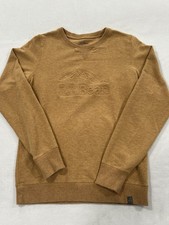 L.L.Bean Women s Embossed Logo Crewneck Sweatshirt Brown Casual XS Regular