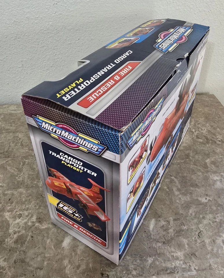 Micro Machines Fire & Rescue Cargo Transporter Plane Playset Holds 16+ Vehicles  - Image 4 of 4