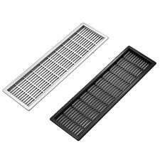 220 * 59mm WHITE /BLACK AIR VENT Brick Wall Ventilation Grille Cover Internal