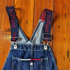 Vintage 90s Tommy jeans Hilfiger 100 Cotton Overalls Size Small