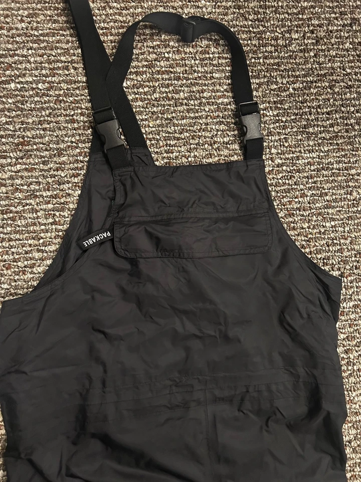 Cabela's Mens Outdoor Gear Waterproof Overalls Jumpsuit Sz L Fishing - Image 2 of 4