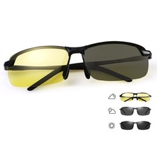 Polarized Photochromic Sunglasses For Men Sports Day  Night Vison Driving Gl...