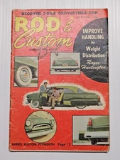 Rod & Custom July 1955 Magazine Barris Kustom Plymouth