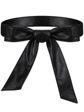 Women Leather Wrap Belt Obi Waist Fashion Tie Belt PU Sash for Dress Coat 1.8...