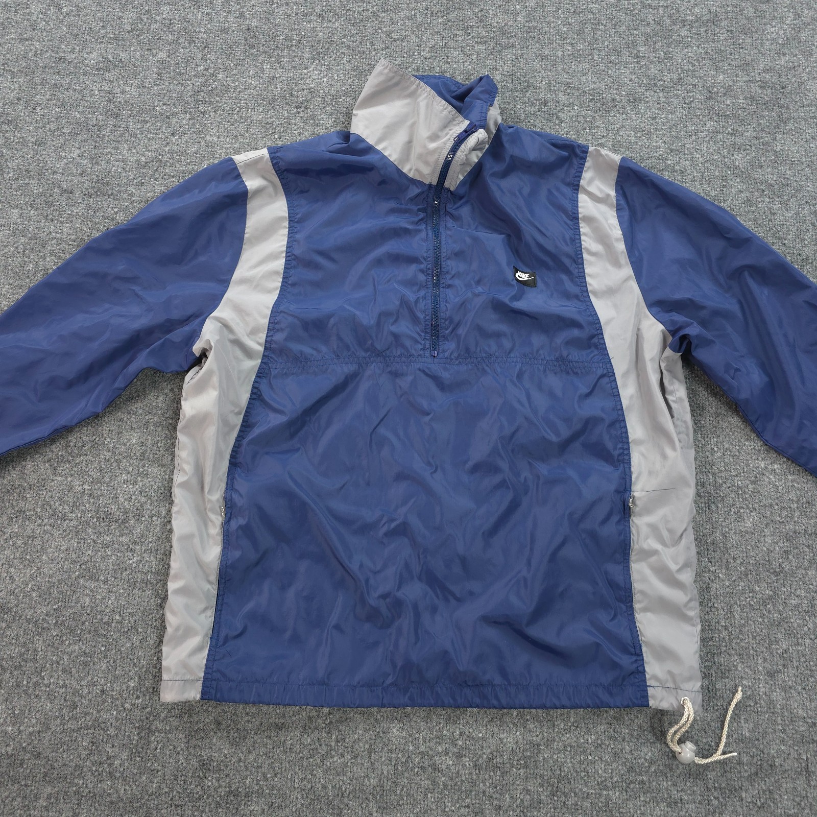 SACAI X NIKE Giacca Nike vintage uomo grande blu 1 2 zip traspirante giacca a vento sportiva anni 90