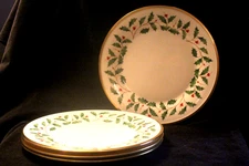 LENOX HOLIDAY SET OF 4 SALAD PLATES