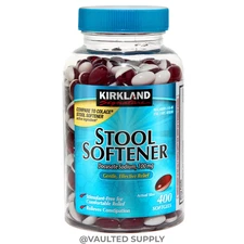 Kirkland Signature Stool Softener 100mg 400 Softgels Gentle Constipation Relief
