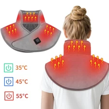 Heating Pad for Neck Shoulders Pain Relief Rechargeable Heated Wrap Neck Warmer