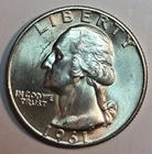 1961-D Mint  🇺🇲 US WASINGTON 90% Silver Quarter Coin 🌟💎BU~GEM UNC~MS💎🌟