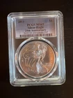 2011 American Silver Eagle $1 PCGS MS69 1 Oz .999 Fine Silver 25th Anniversary