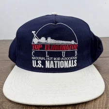 National Hot Rod Association Club Adjustable Baseball Hat Adult Hat Blue Cap