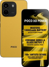 POCO X8 Power  128GB  8GB RAM  Yellow  Unlocked Snapdragon 6 Gen 5 10000mAh