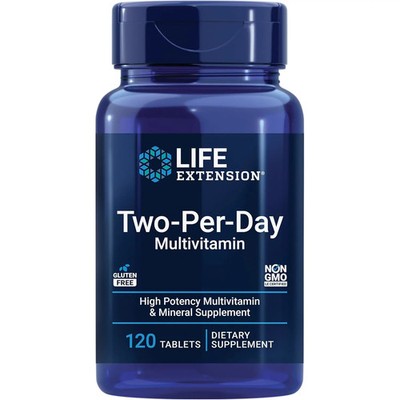 Life Extension Two-Per-Day Multivitamin, 120 Tablets