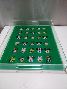 Pop-In @ Nordstrom Disney Mickey And Gang Clear Acrylic Serving Tray 12x15 READ