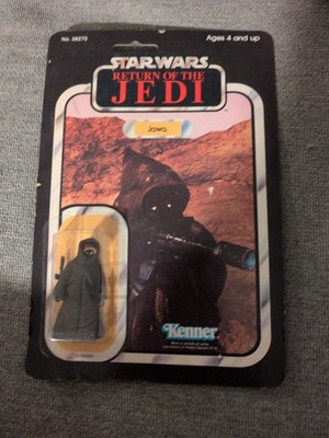 Jawa Vintage 1983 Kenner Star Wars ROTJ 65-Back Sealed MOC, Return Of The Jedi 