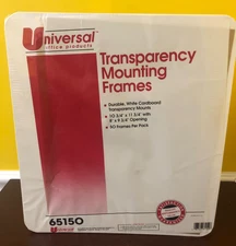 NOS 1992 Universal Products Transparency Cardboard Mounting Frames 50 Pack 65150
