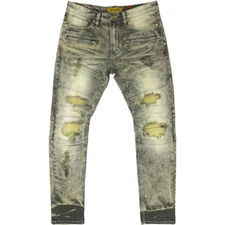 MAKOBI ATRANI DENIM JEANS - OLIVE (M1785)