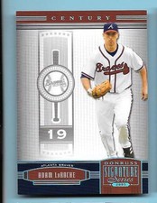 2005 Donruss Signature #82 Adam Laroche Century Platinum 6/10 Braves