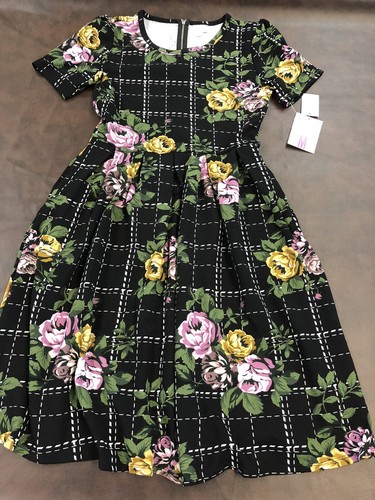 NEW LuLaRoe Large Black White Trellis 