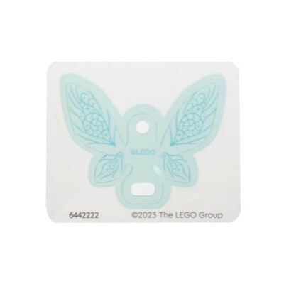 LEGO - Minifig, Plastic Butterfly - Fairy Shape Wings w/ Blue Lines and Spirals