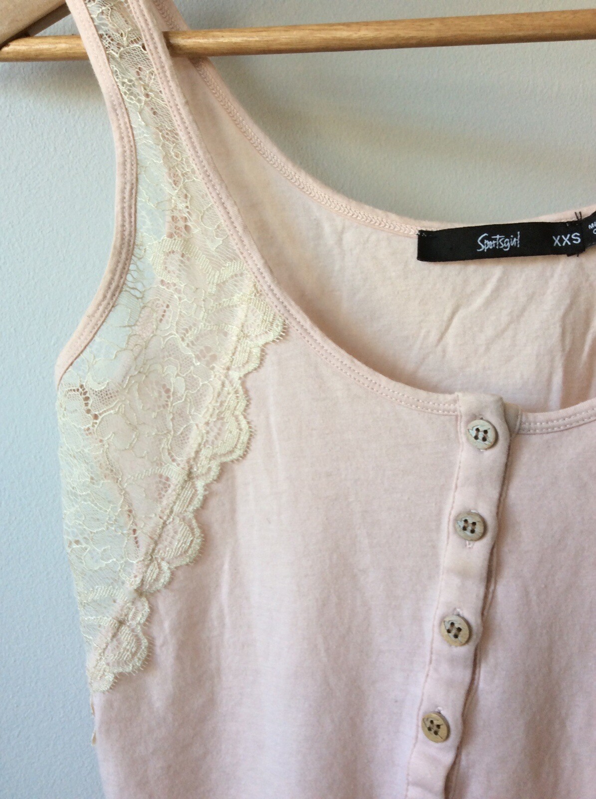 Vintage Sportsgirl Y2K 00’s Pink Lace Button Vest Top Tank Size 8 eBay