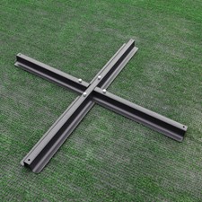 Cross Frame Parasol Base Patio Umbrella Outdoor Garden Heavy Metal Stand Holder
