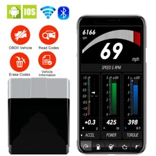 Automotive Code Reader Bluetooth OBD2 Scanner Car Engine Diagnostic Scan Tool 