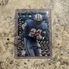 1995 Fleer Gridiron Leaders Insert #5 Barry Sanders Detroit Lions