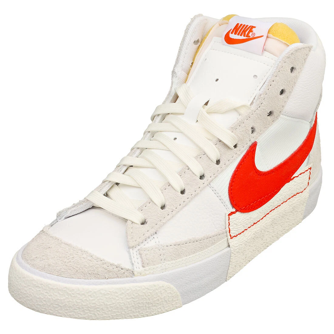 Nike Blazer Mid 77 Pro Club Mens White Red Fashion Sneakers 10.5