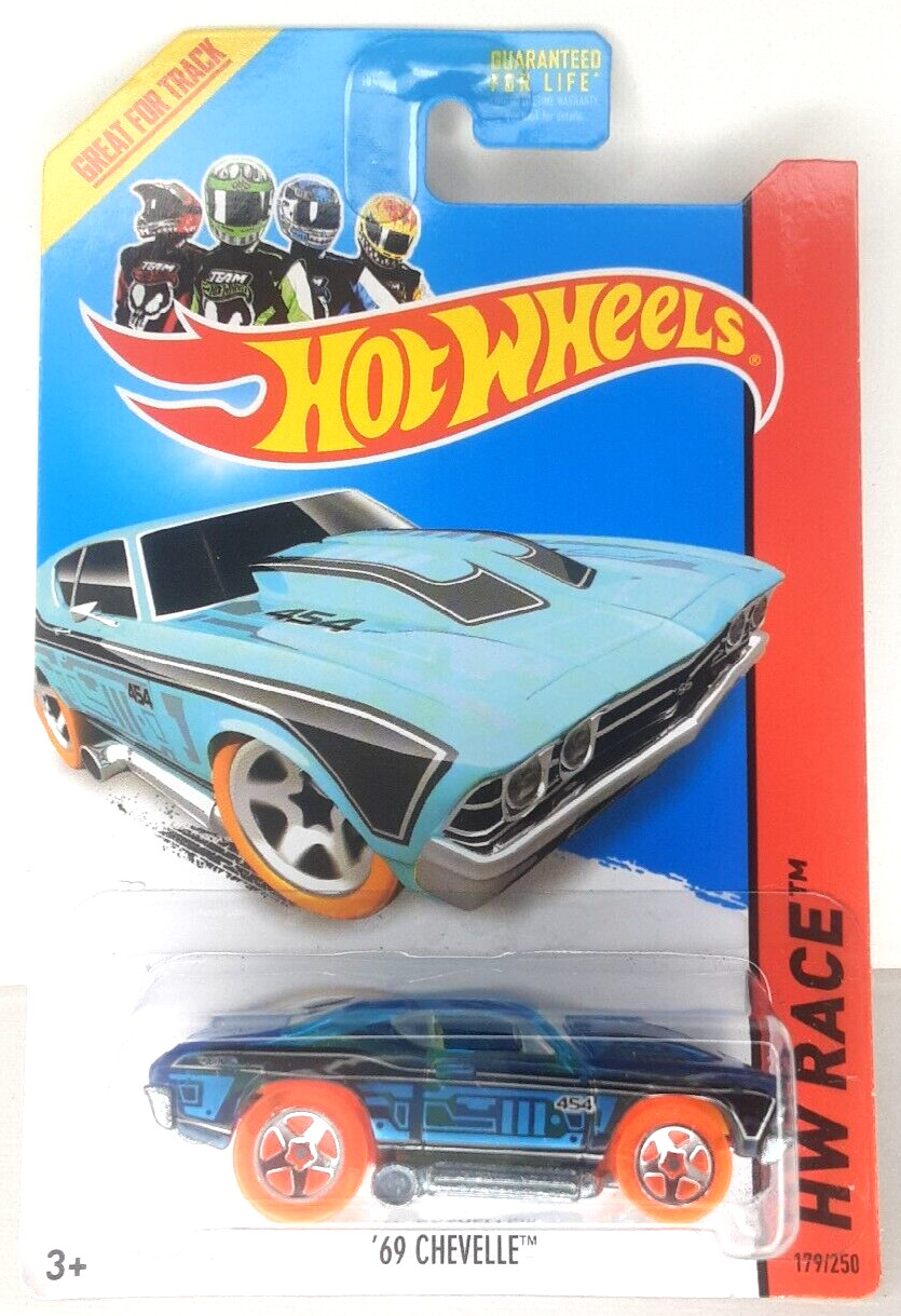 Hot Wheels 2013 HW Race 69 Chevelle Blue Diecast Car Sealed NEW