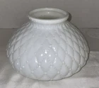 Vintage GWTW Hurricane White Hobnail Milk Glass Lamp Shade 6.25”Fitter