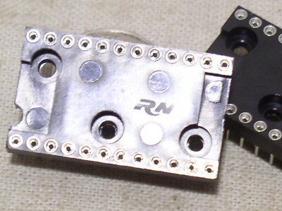 2 NEW ROBINSON NUGENT 24-PIN LOW PROFILE ROUND MACHINED TOOL PIN IC SOCKET USA
