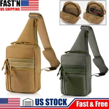 Tactical Gun Bag Shoulder Chest Pack with Sling Concealed Carry Handgun Holster