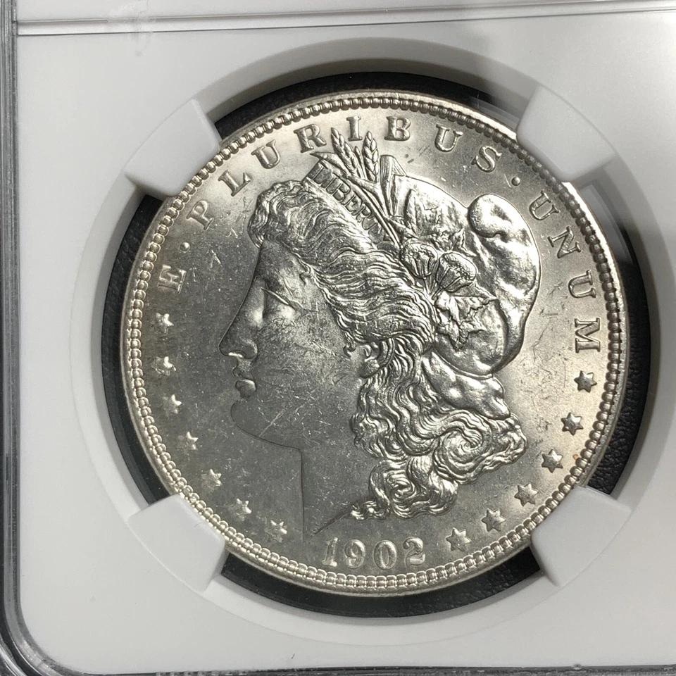 1902-P $ MORGAN SILVER DOLLAR NGC MS61 "BETTER DATE" - Image 3 of 4