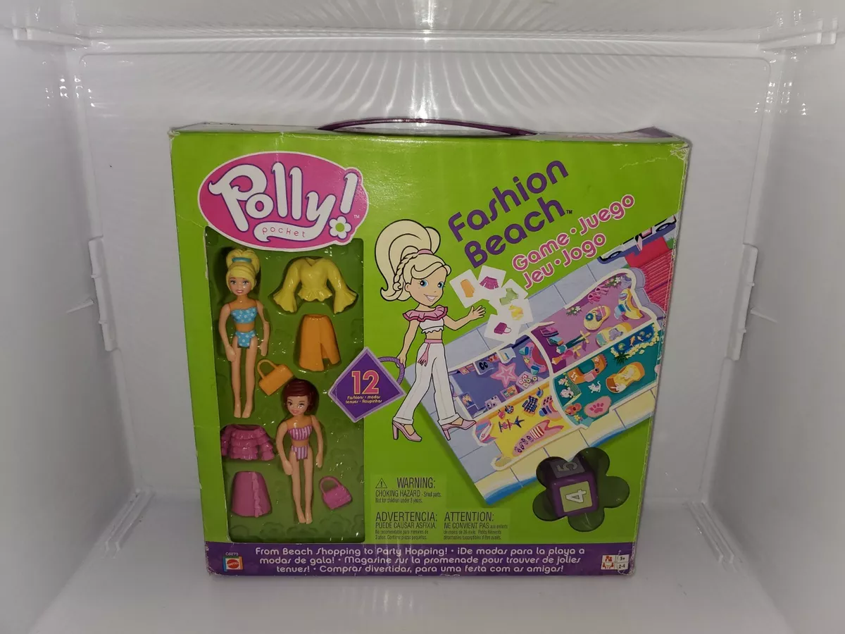 POLLY POCKET FASHION BEACH GAME 2004 NEW- OPENED BOX