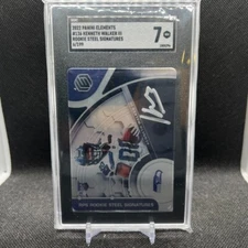 2022 Panini Elements #136 Kenneth Walker III Rookie Steel Signatures 6/199 SGC 7