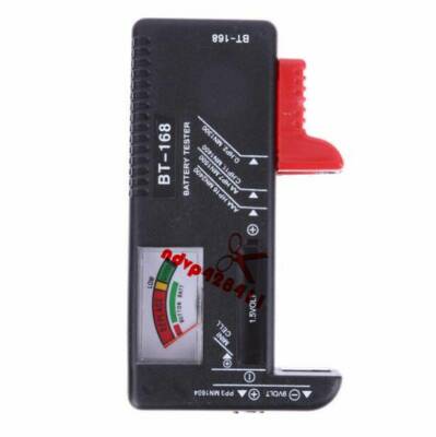 Mallette De Rangement Pour Piles Avec Testeur – 162 Emplacements + Poche Filet – Pour Piles AA, AAA, C, D, 9V, Bouton, Lithium – En EVA Rouge