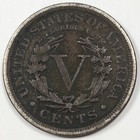 1902 United States Liberty "V" Nickel - Very Fine (VF) KM#112 Corrosion 6676-AH — photo 2