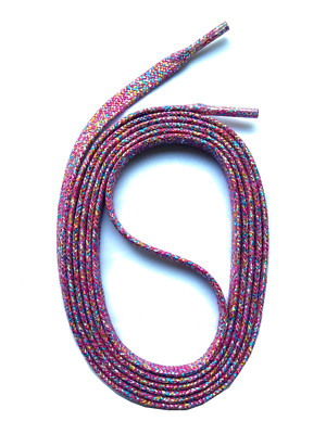 SCHNÜRSENKEL flach glitzernd PINK - 130cm - SNORS shoefriends - Spitze