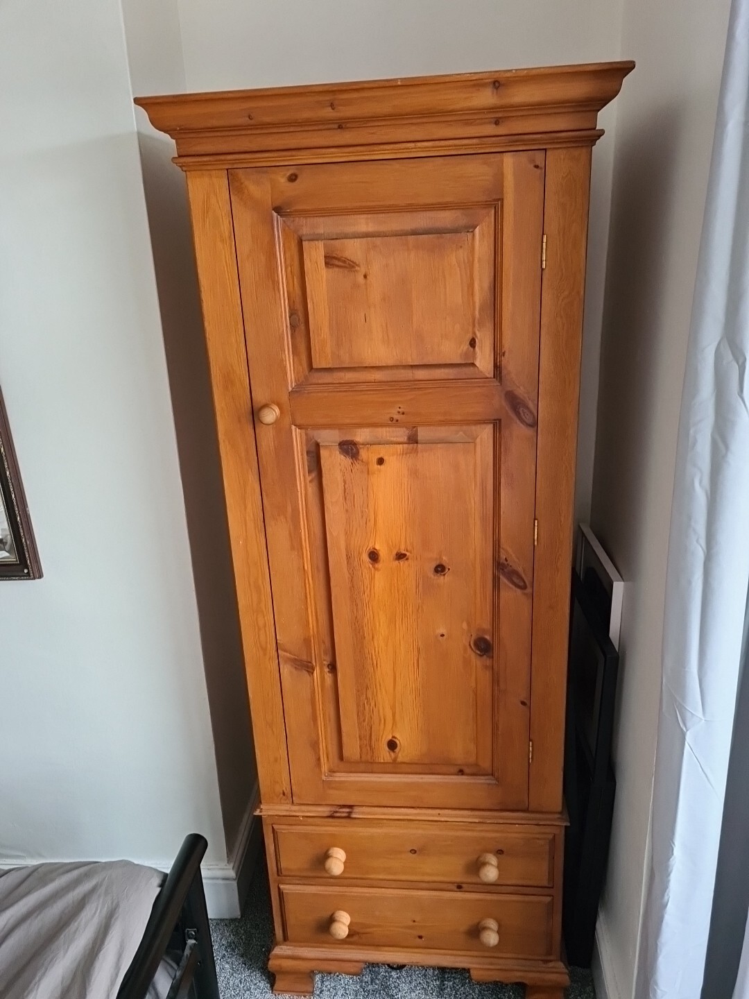 solid pine single wardrobe eBay