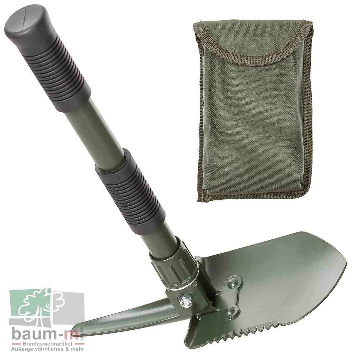 Mini juego de pala plegable 3 en 1 pico pala portátil bolsa supervivencia emergencia