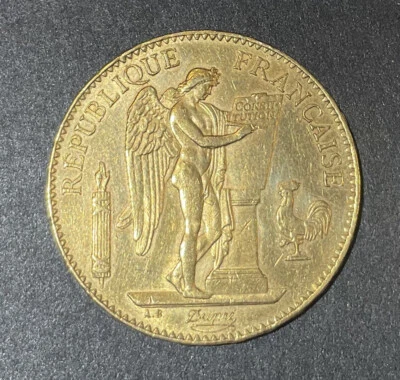 100 Francs Génie 1879 A - Or - Photo 1/2