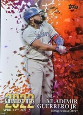 2023 Topps Series 1 Great Hits 22GH-11 Vladimir Guerrero Jr Blue Jays