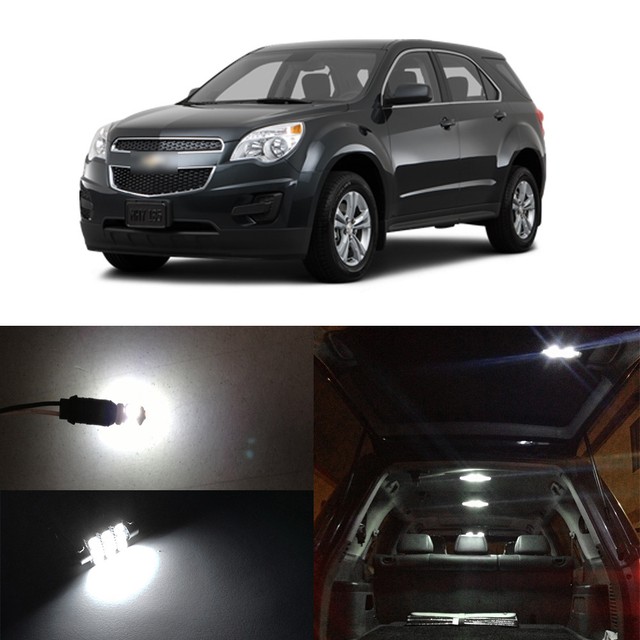 11 x White LED Interior Bulbs License Plate Lights For 20102017 Chevy